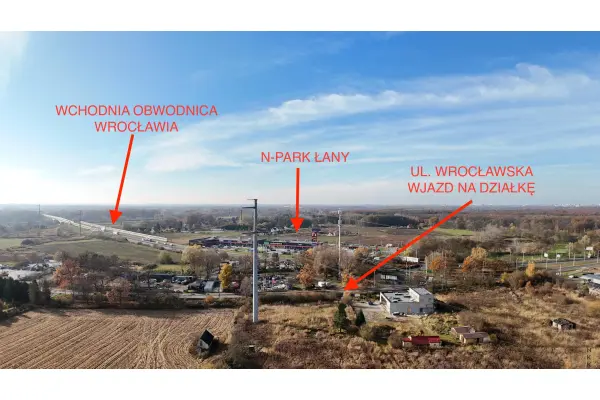 wrocławski, Czernica, Kamieniec Wrocławski, Wrocławska, Działka budowlana,  hale 2350m2, -magazyny, produkcja, składy