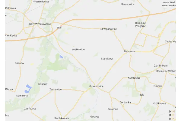 wrocławski, Kąty Wrocławskie, Gniechowice, Działka produkcyjno- usługowa Gniechowice gm. Kąty Wrocławskie